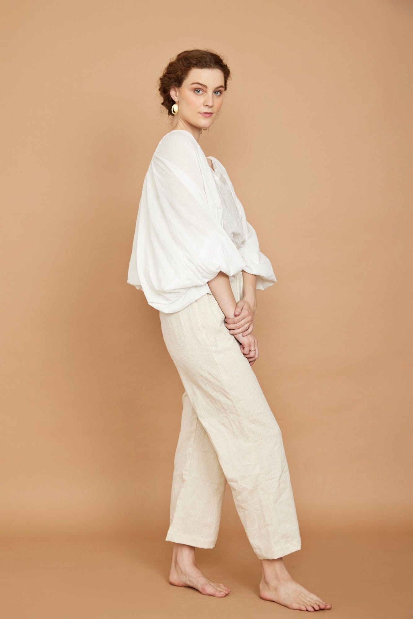 Ojasvi-Hose in Creme