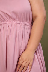 Faye Dress in Sherbet Pink