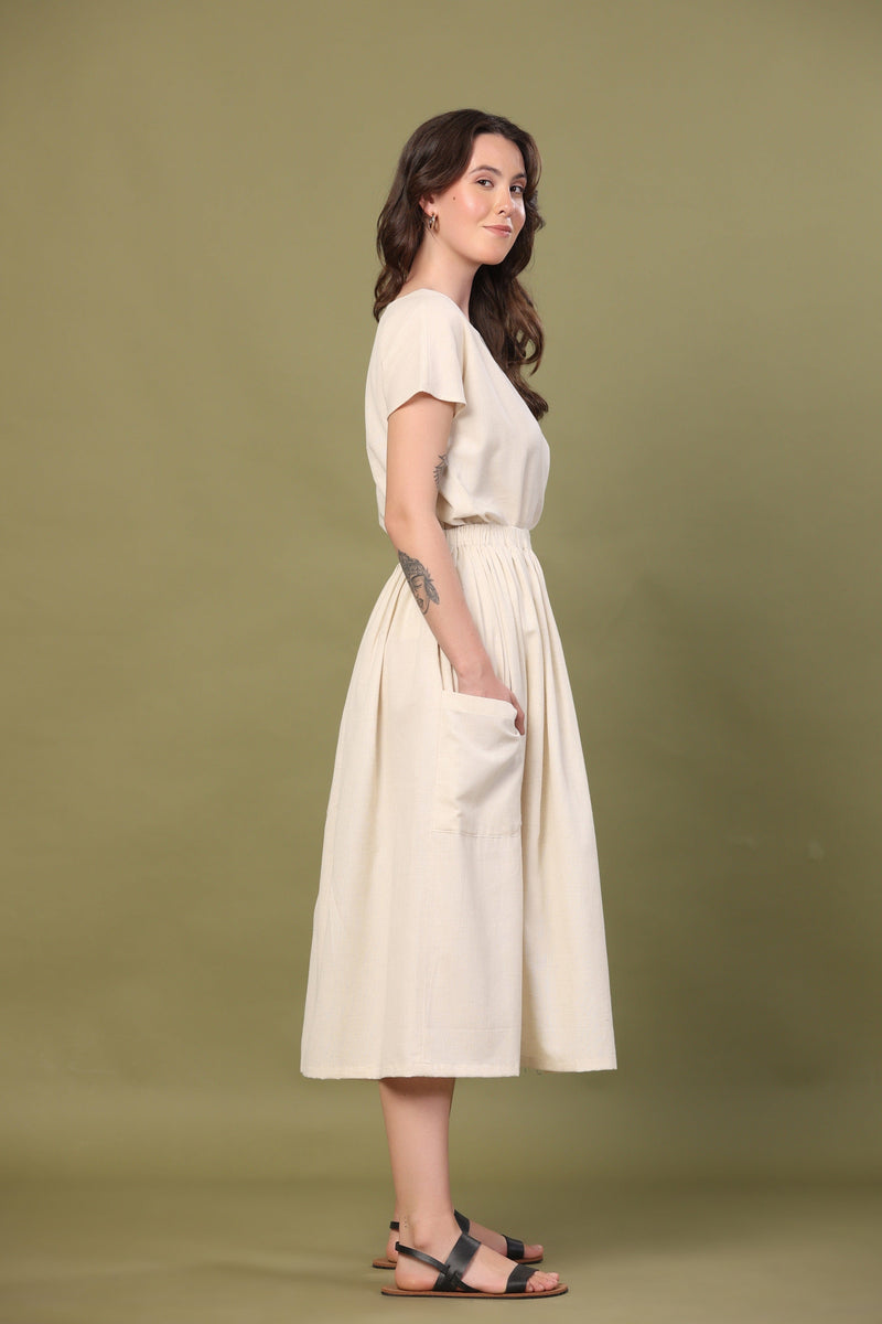 Cordelia Skirt Set in Cream