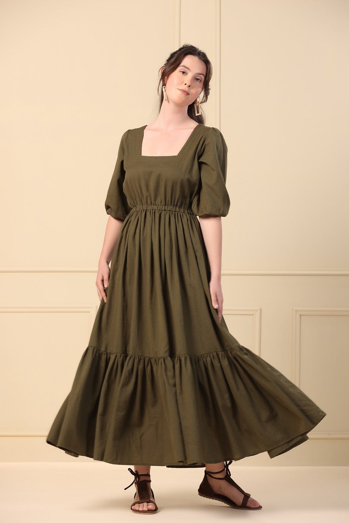 Maeve Dress in Moss Green Maeve Dress in Moss Green