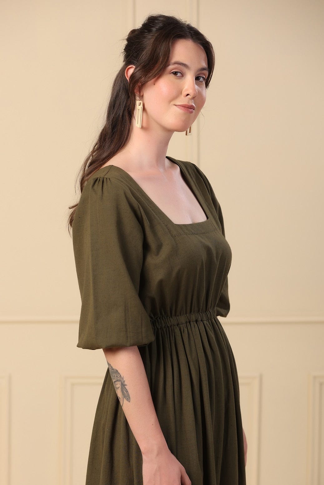 Maeve Dress in Moss Green Maeve Dress in Moss Green