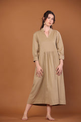 Elizabeth Dress in Camel
