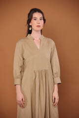 Elizabeth Dress in Camel