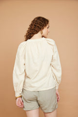 Ayana Blouse in Cream