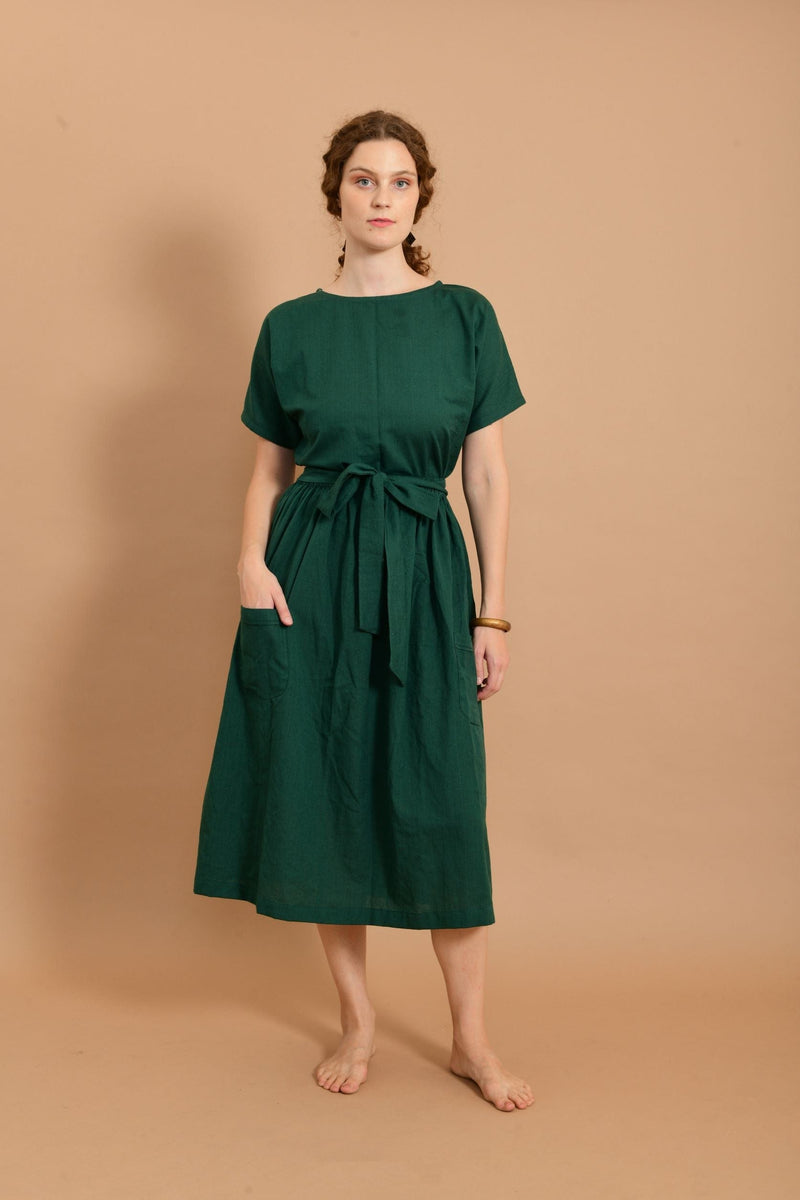 Cordelia Skirt Set in Emerald Green